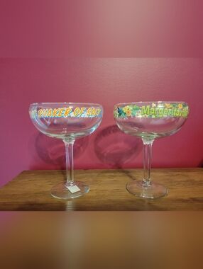 Margaritaville "Searchin' for my Lost Shaker" Margarita 10oz. Glass, Set of Two